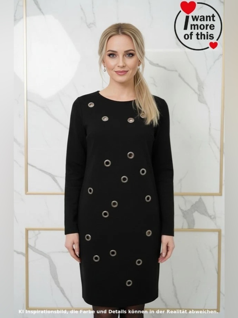 WOLFORD black embelished shift dress euc 4 europe